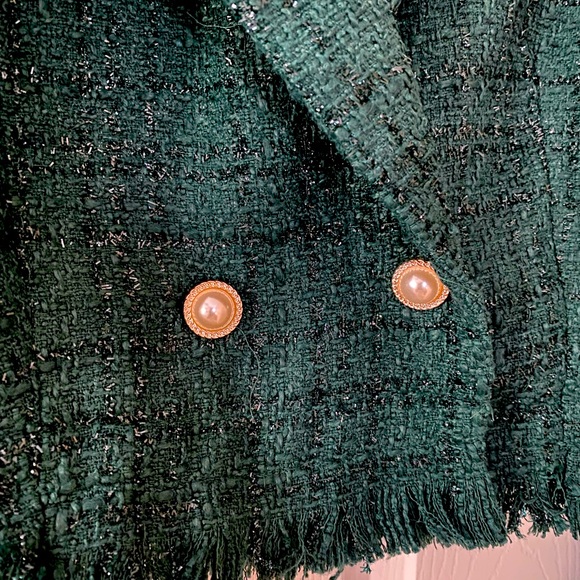 Fringe Trim Tweed Blazer (NWT) - Picture 2 of 6